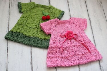 Dolls Dress Knitting Pattern