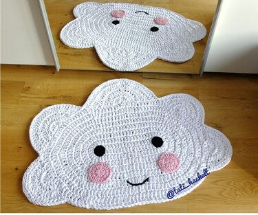 Häkelanleitung Wolkenteppich