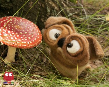 253 Crochet Pattern - Pug Shpuntic Dog - Amigurumi toy PDF file by Pertseva CP