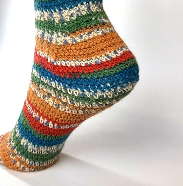 Häkelanleitung Socken,Toe-Up, Gr-34-45