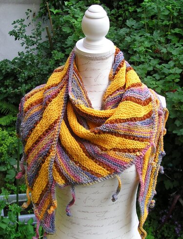 Strickanleitung Dreieckstuch "Sonnenschein"