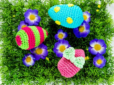 Bunte Ostereier häkeln