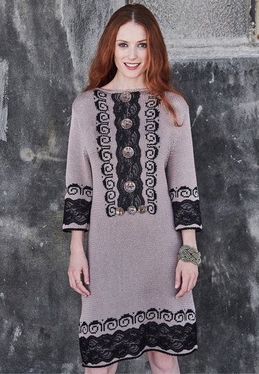 Strickanleitung Kleid Elrik mit Stickereien - Bild 2