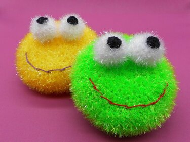 Badeschwamm Spülschwamm liebe Schaum-Monsterchen - Häkeln