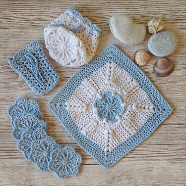 Sakura Washcloth - Crochet