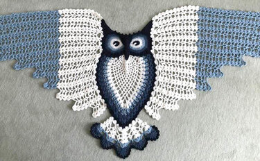 Petra Perle’s Owl Shawl HEDWIG - Crochet