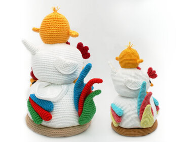 Chicken Stack - Doorstop, Decoration - Crochet Pattern