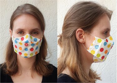 Mundmaske/Behelfsmaske - A4 - // Kein Medizinprodukt - Nähen