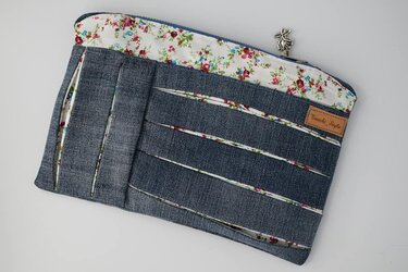 Kosmetiktasche Cas | Kellerfalten Schminktasche - Nähen