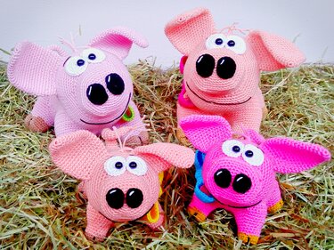 Ferkelchen - Häkelanleitung von Diana´s kleiner Häkelshop