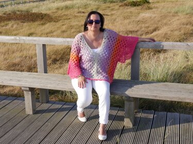 Häkelanleitung spanische Tunika mit Farbverlaufsgarn
