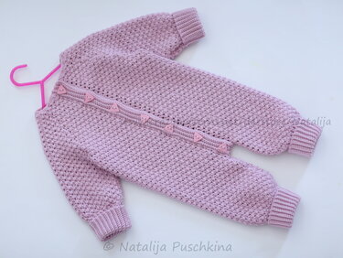 Strampelanzug für Mädchen und Jungen in Gr. 56-86, Häkelanleitung