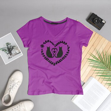 Plotterdatei "Cats in Love", perfekt für Valentinstag & Hochzeiten - Plotting