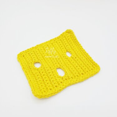 Cheese slice Play Food Easy Crochet Pattern