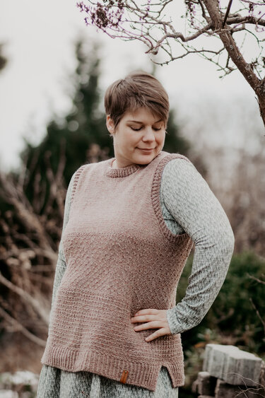 Strickanleitung Slipover für Damen und Herren Gr. XS bis 4XL - Bild 3