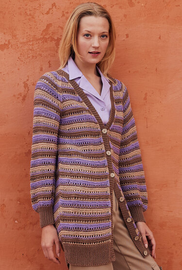 Gestreifte Longjacke - Bild 4