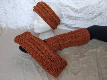 Strickanleitung Beinstulpen "Verschlungen" - Bild 4