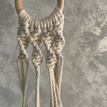 Knüpfanleitung Blumenampel Amina - Macrame