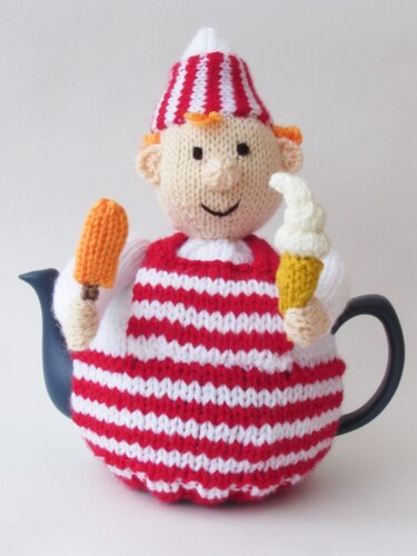 Ice Cream Seller Tea Cosy Knitting Pattern