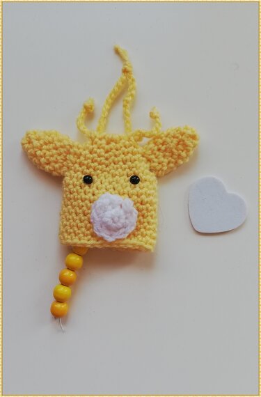 Häkelanleitung Rechenkette Giraffe