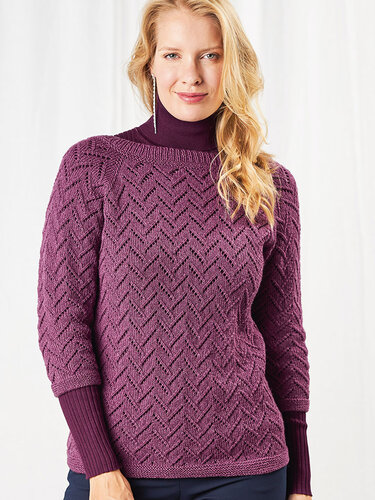 RAGLANPULLI AJOURSTREIFEN - Bild 5