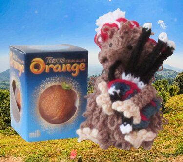 TeaCosyFolk's Haggis Chocolate Orange Cosy Knitting Pattern