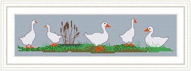 Cross Stitch Pattern Geese PDF Download - Embroidery