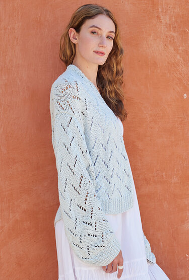 Oversize Ajourmuster-Jacke - Bild 5