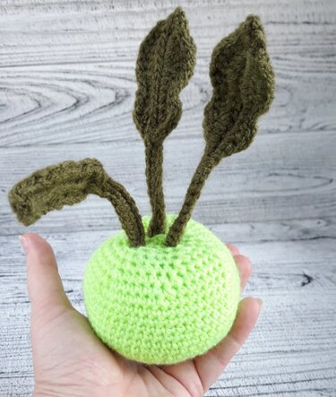 Crochet Kohlrabi
