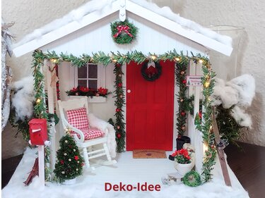 Bastelanleitung Miniatur-Gartenhaus