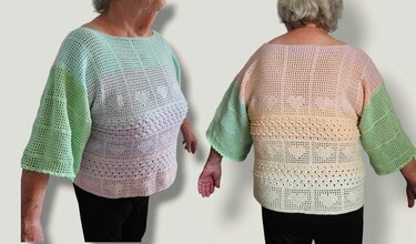 Häkelanleitung Pulli - Pullover "Herzdame" Alle Größen - Bild 11