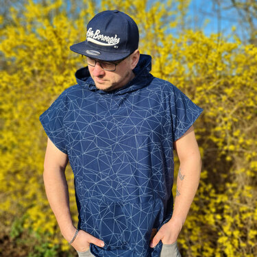 lovely men oversized hoodie XS - 6XL Schnittmuster Herrenpullover Kapuze - Bild 20
