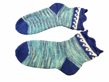 Strickanleitung  maritime Socken Ekke Nekkepenn - Bild 8