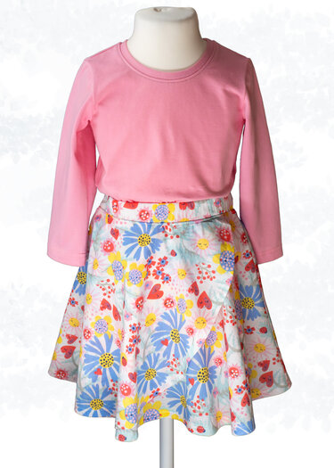 Zoe - Kinder Skorts – Rock mit Gummizug und Shorts 2 Längen Gr 92-164,A4+A0 - Bild 16