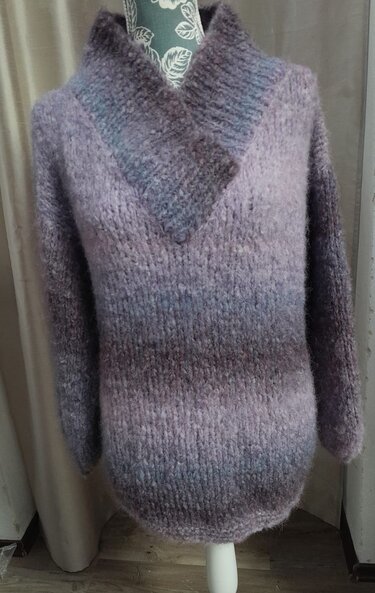 Anleitung für Aviana kuscheliger Damen- Pullover in Onesize Gr. 36 -48 - Stricken