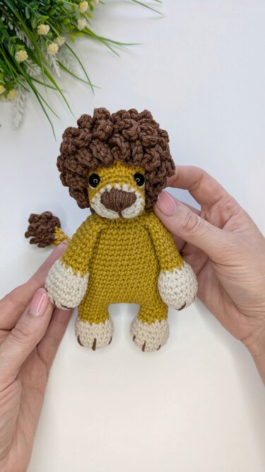 Crochet snuggler pattern, crochet lion baby lovey blanket pattern