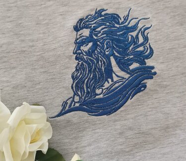 Stickdatei - Poseidon - 2 Größen - Sticken