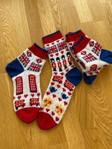 London Tourist Socks - Knitting Pattern