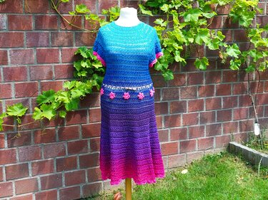 Häkelanleitung RVO Kleid "Blütenmeer"