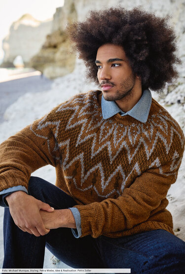 Pulli mit Jacquardpasse - Stricken