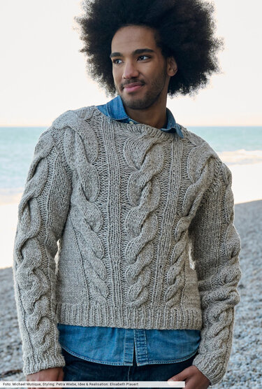 Pulli mit Zöpfen - Stricken