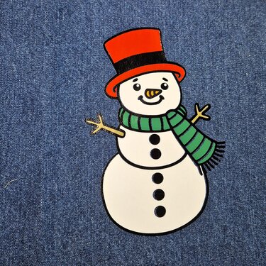 Cutting File Snowman with Scarf and Hat Christmas SVG PNG DXF PDF - Plotting