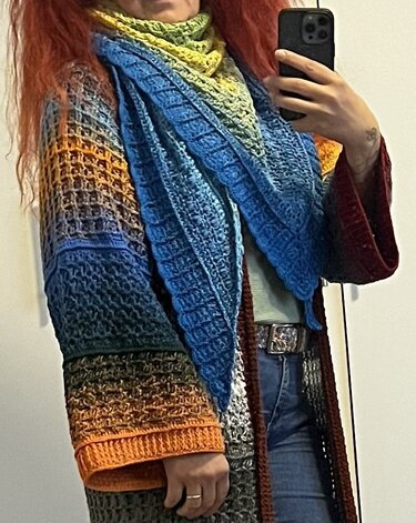 2 Häkelanleitungen Jacke und Tuch Malakita - Bild 5