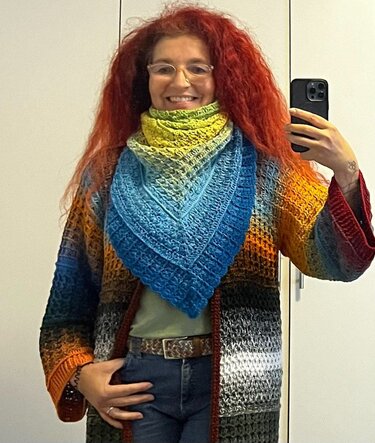 2 Häkelanleitungen Jacke und Tuch Malakita - Bild 13