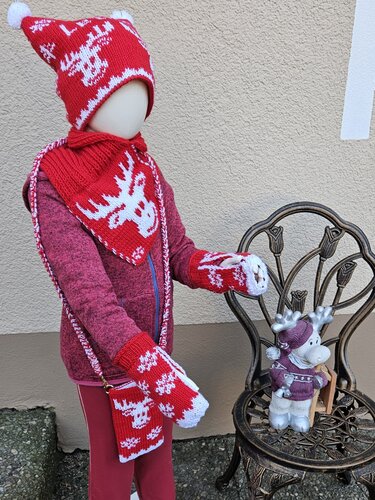 Winterset Rentier Rudolf - Double-Face - Stricken