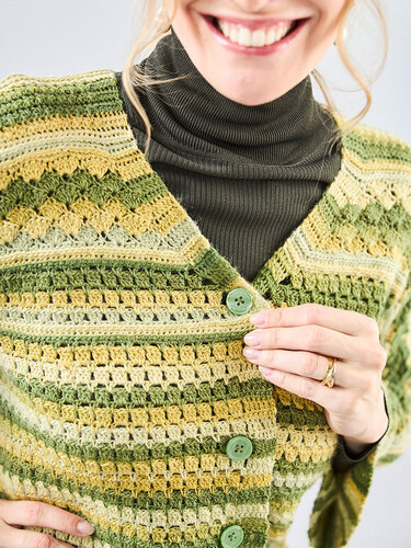 NAHTLOSJACKE MUSTERMIX, gehäkelt - Bild 2