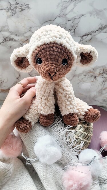 H&auml;kelanleitung L&auml;mmchen "Merle" | Sprache: Deutsch - Häkeln