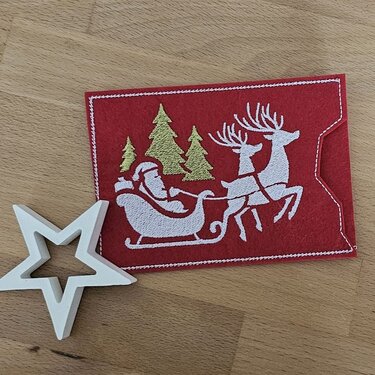 Stickdatei - Weihnachtsschlitten - Weihnachten - Schlitten - Sticken