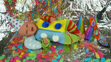 PDF Download Strickanleitung "Harlekin" Clown Overall - Bild 2