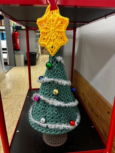 Tannenbäumchen Laterne - Häkeln